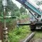 Бурение ям под столбы и опоры ЛЭП
