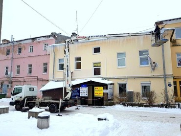 Очистка крыш от наледи