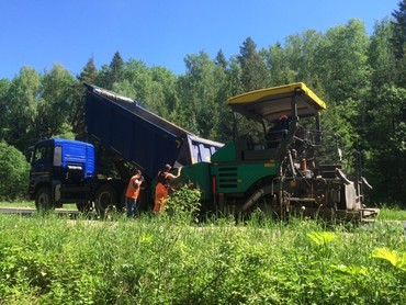 Укладка асфальта