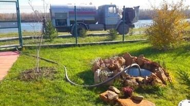 Заправка газом газгольдера