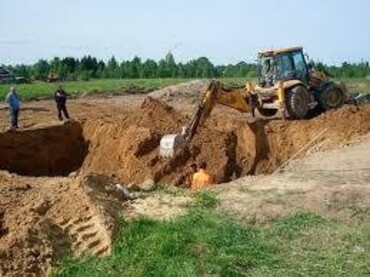 Разработка фундаментов, котлована, ям, траншей
