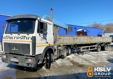 Полуприцеп с КМУ 7 тонн