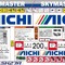 Наклейки на стрелу КМУ Aichi для манипуляторов