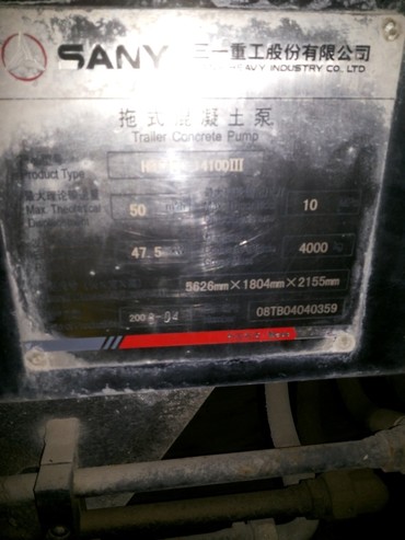 "SANY"  SANY HBT40C-1410D