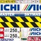 Наклейки на стрелу КМУ Aichi для манипуляторов
